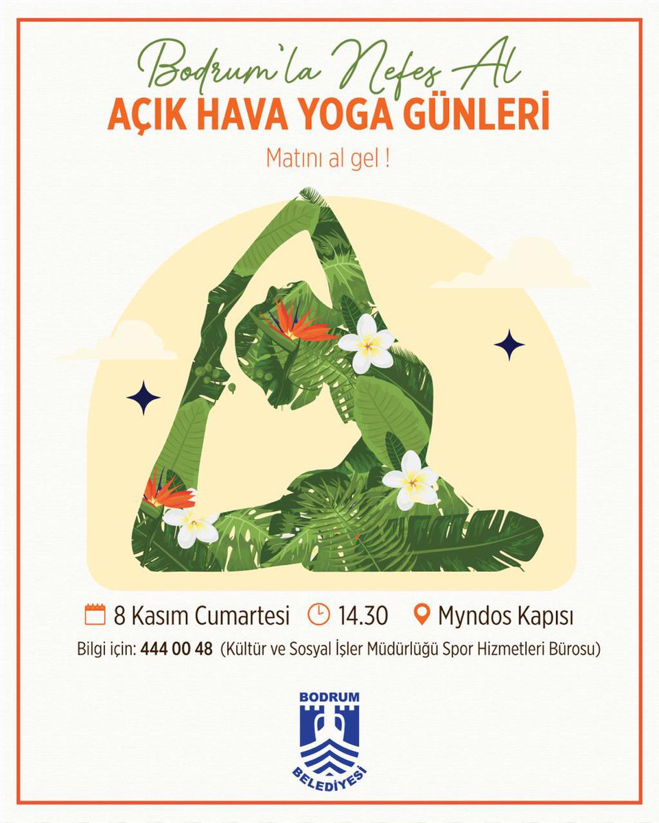 Bodrum'da Açık Hava Yoga Günleri Devam Ediyor
