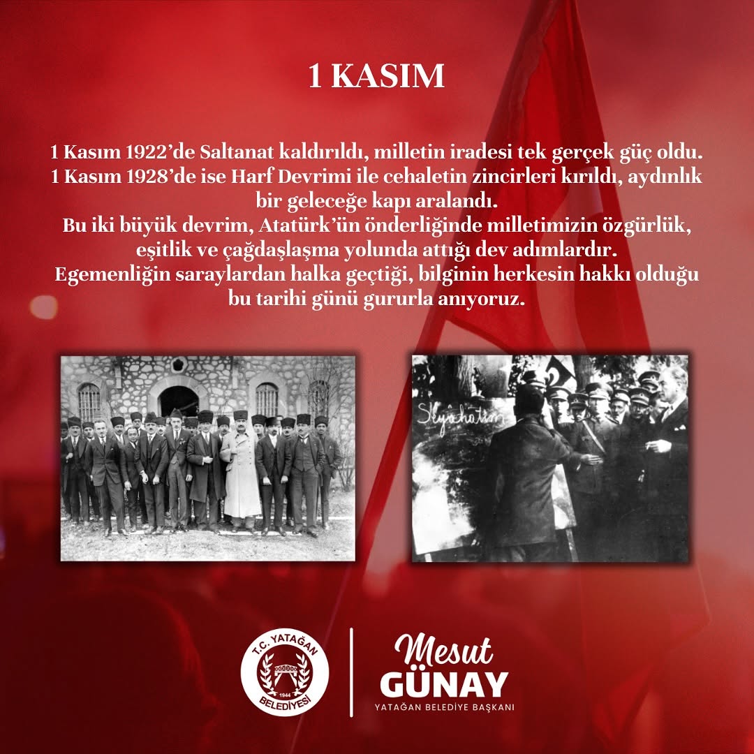 Yatağan'da Cumhuriyet Devrimlerinin 101. Yılı Gururla Anıldı