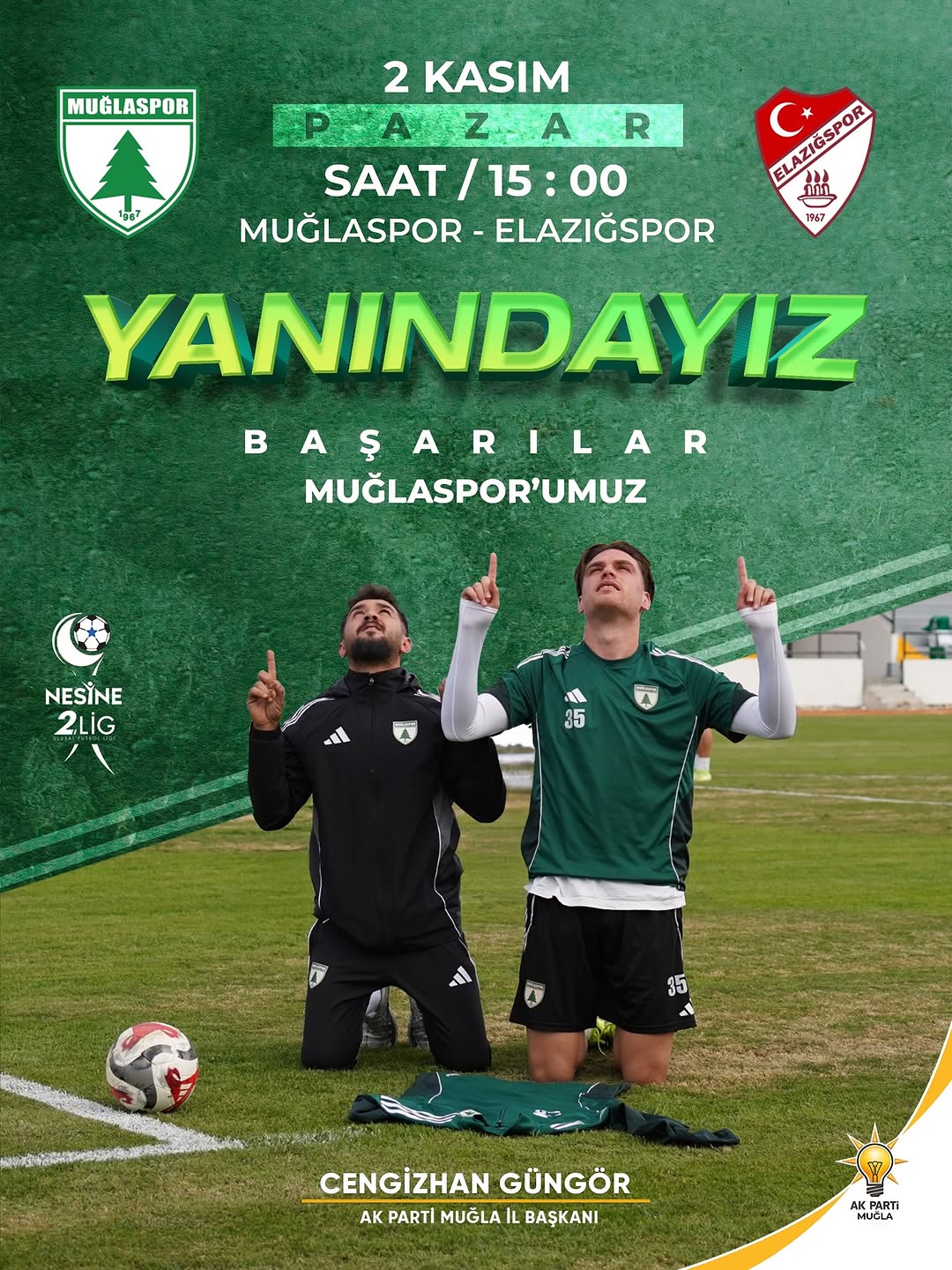 Muğla'da Yeni Atatürk Stadyumu Açılış Maçına Davet