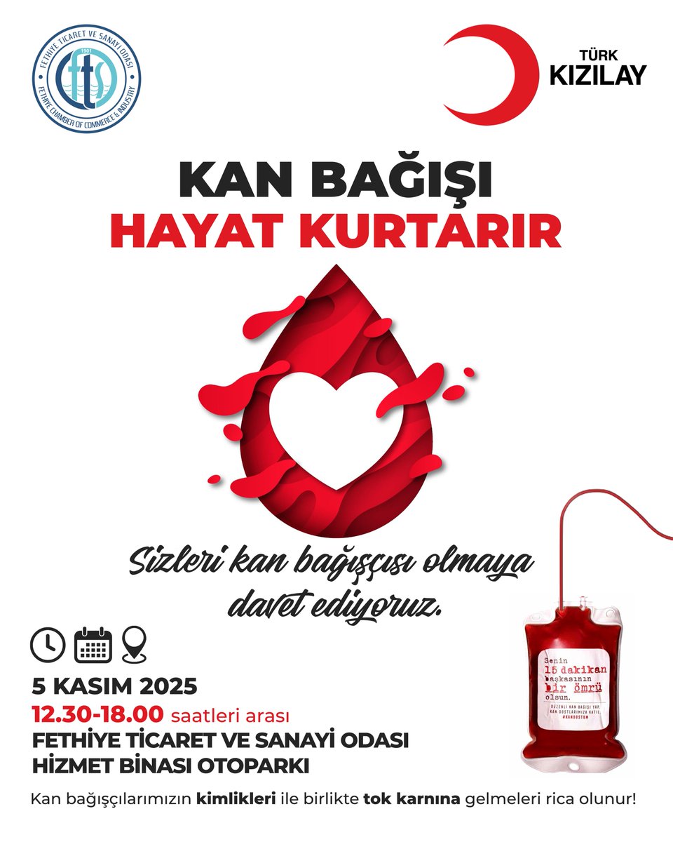 Fethiye Ticaret ve Sanayi Odası'ndan Kan Bağışı Kampanyası