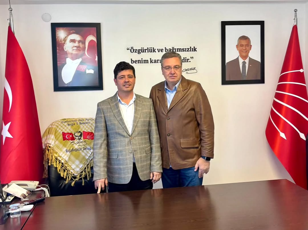 CHP Muğla İl Başkanı, Muğla Büyükşehir Gazeteciler Cemiyeti Başkanı'nı Ağırladı