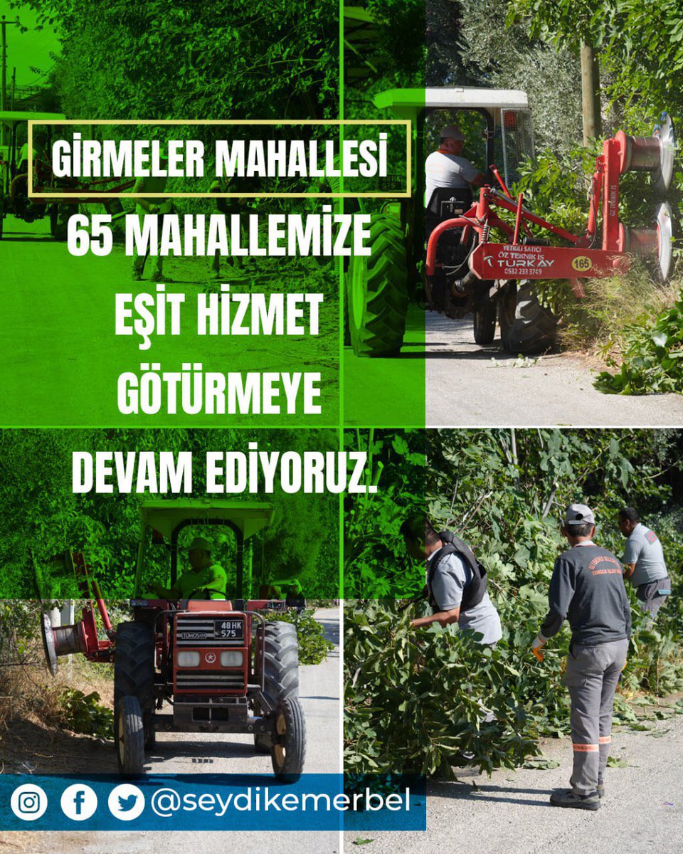 Seydikemer Belediyesi Girmeler Mahallesi'nde Temizlik Seferberliği