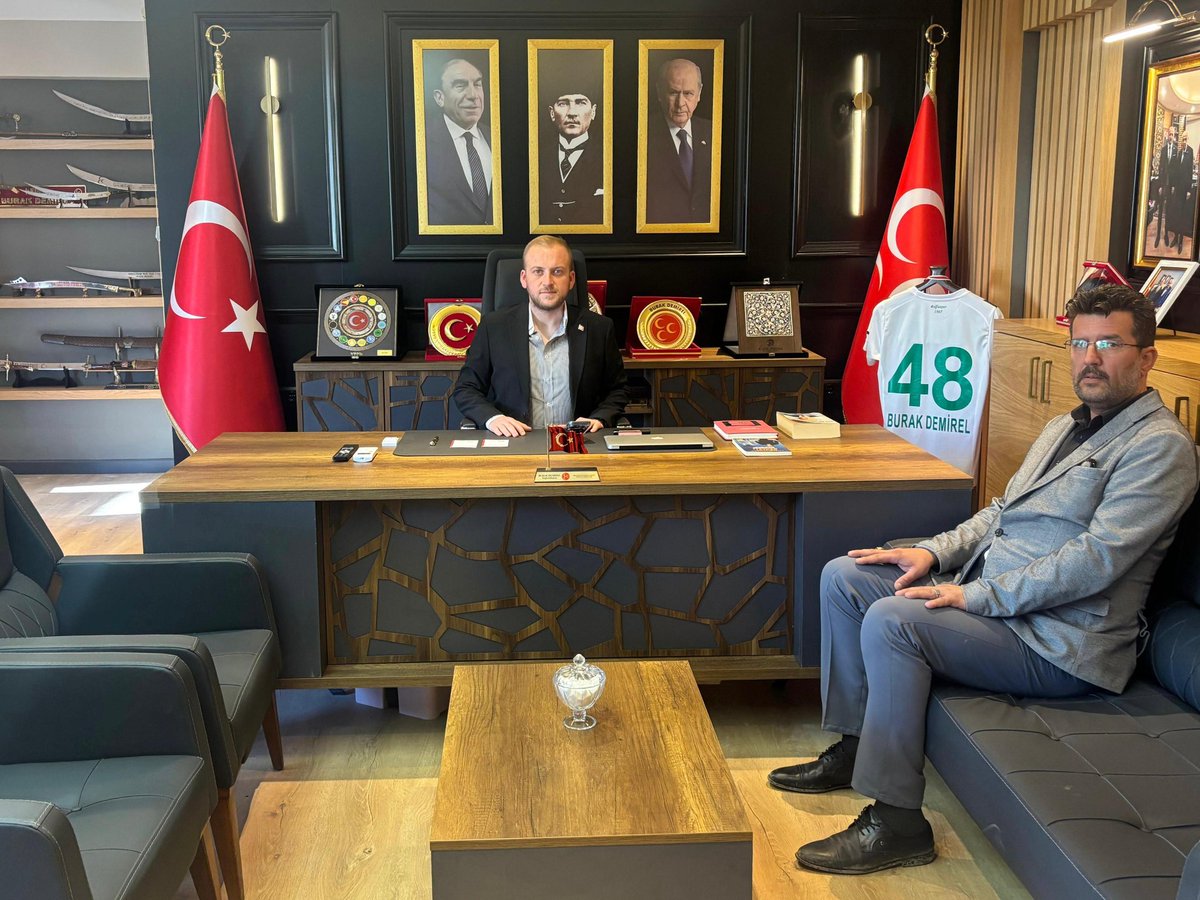 MHP'de Köyceğiz İlçe Yönetimi Muğla İl Başkanı Burak Demirel'i Ziyaret Etti