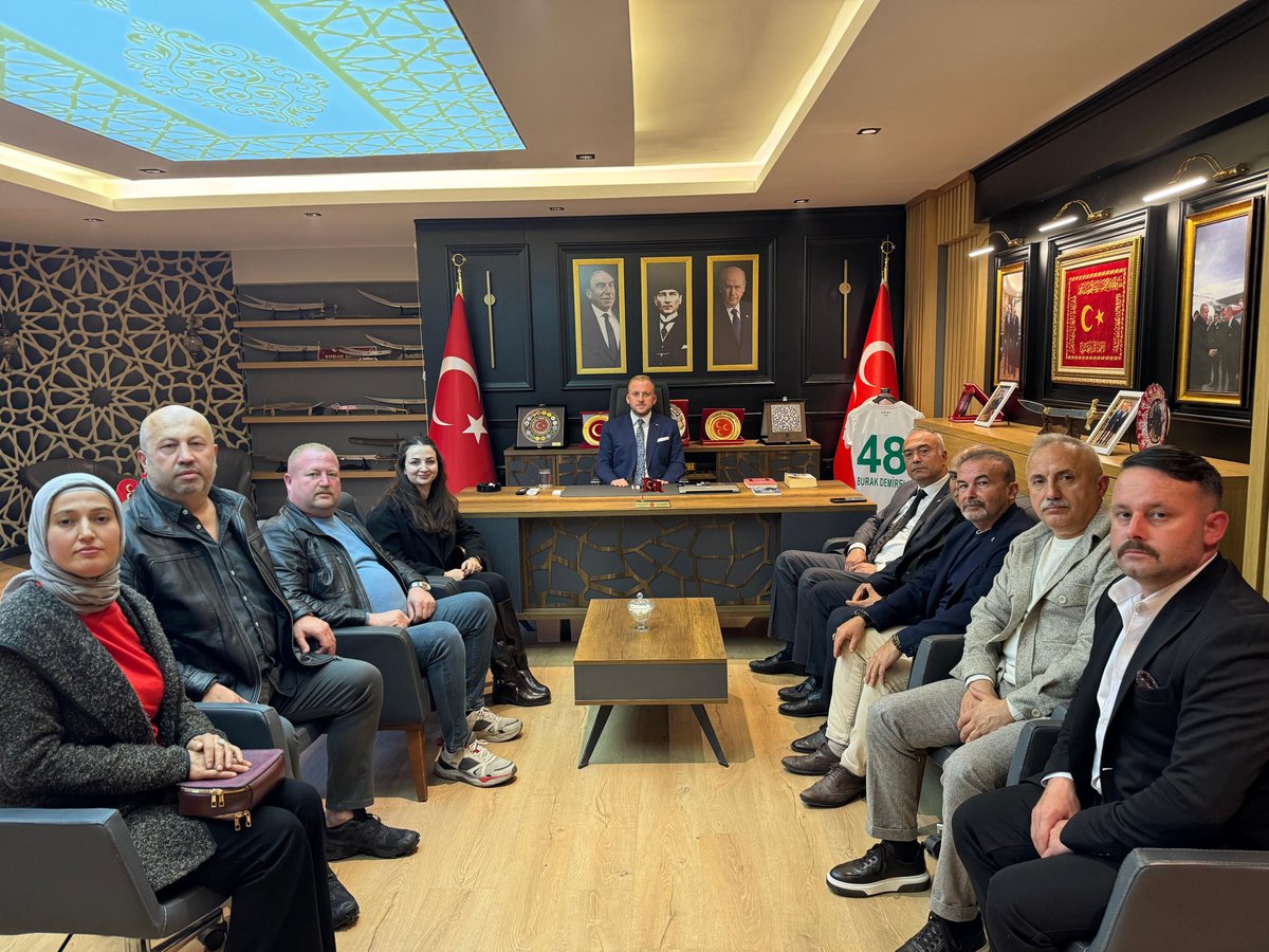 MHP Yatağan İlçe Teşkilatından Muğla İl Başkanı Burak Demirel'e Ziyaret