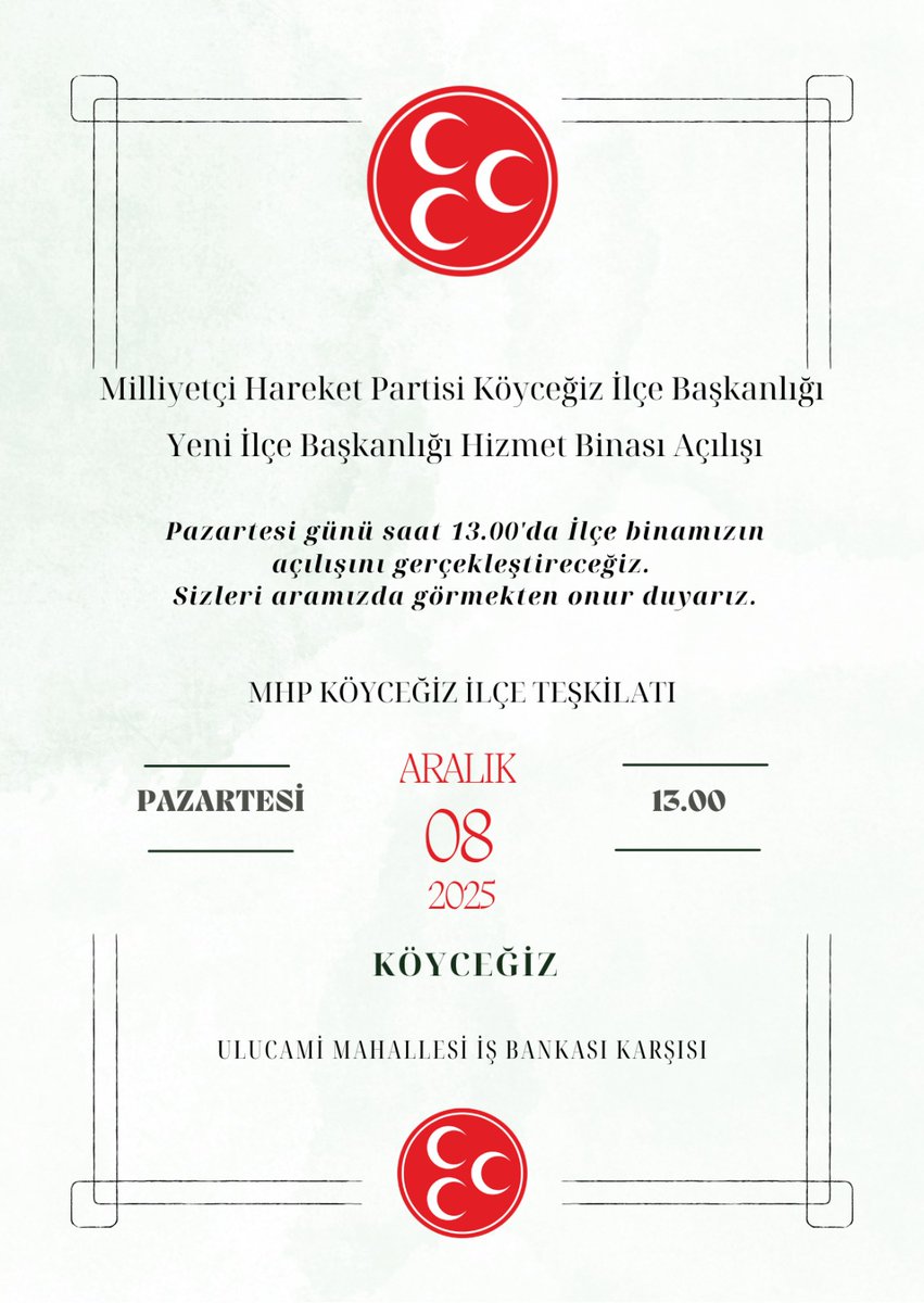 MHP Köyceğiz, Yeni Hizmet Binasına Taşınıyor