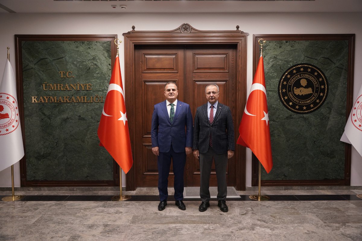 Muğla Valisi Dr. İdris Akbıyık, Ümraniye Kaymakamı Yüksel Çelik'i Ziyaret Etti