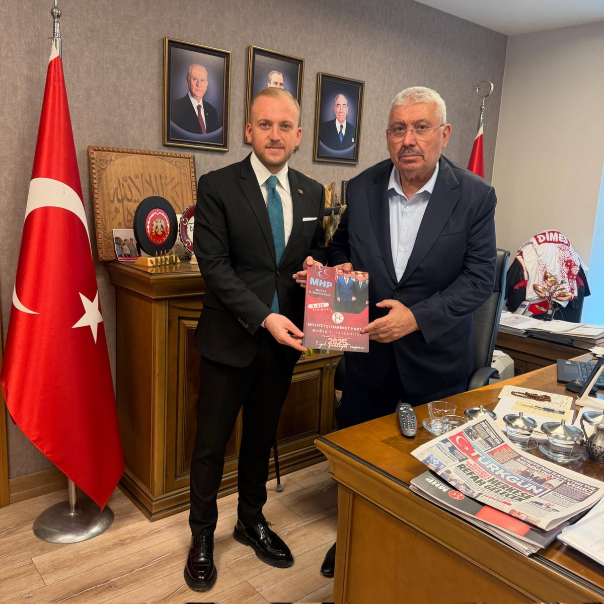 MHP Muğla İl Başkanı Burak Demirel, Genel Merkez'de Faaliyet Raporunu Sundu