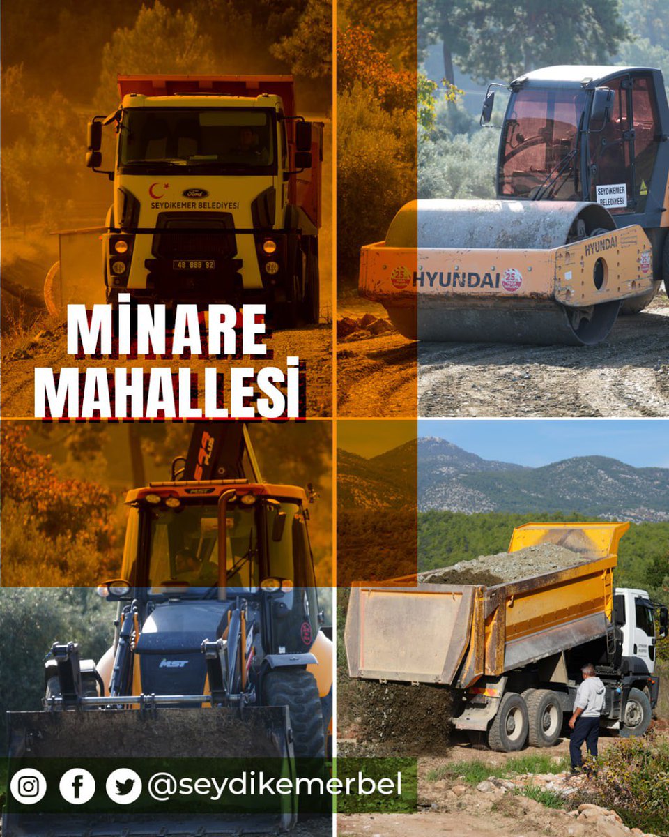 Seydikemer'de Minare Mahallesi'nde Stabilize Yol Çalışmaları Sürüyor