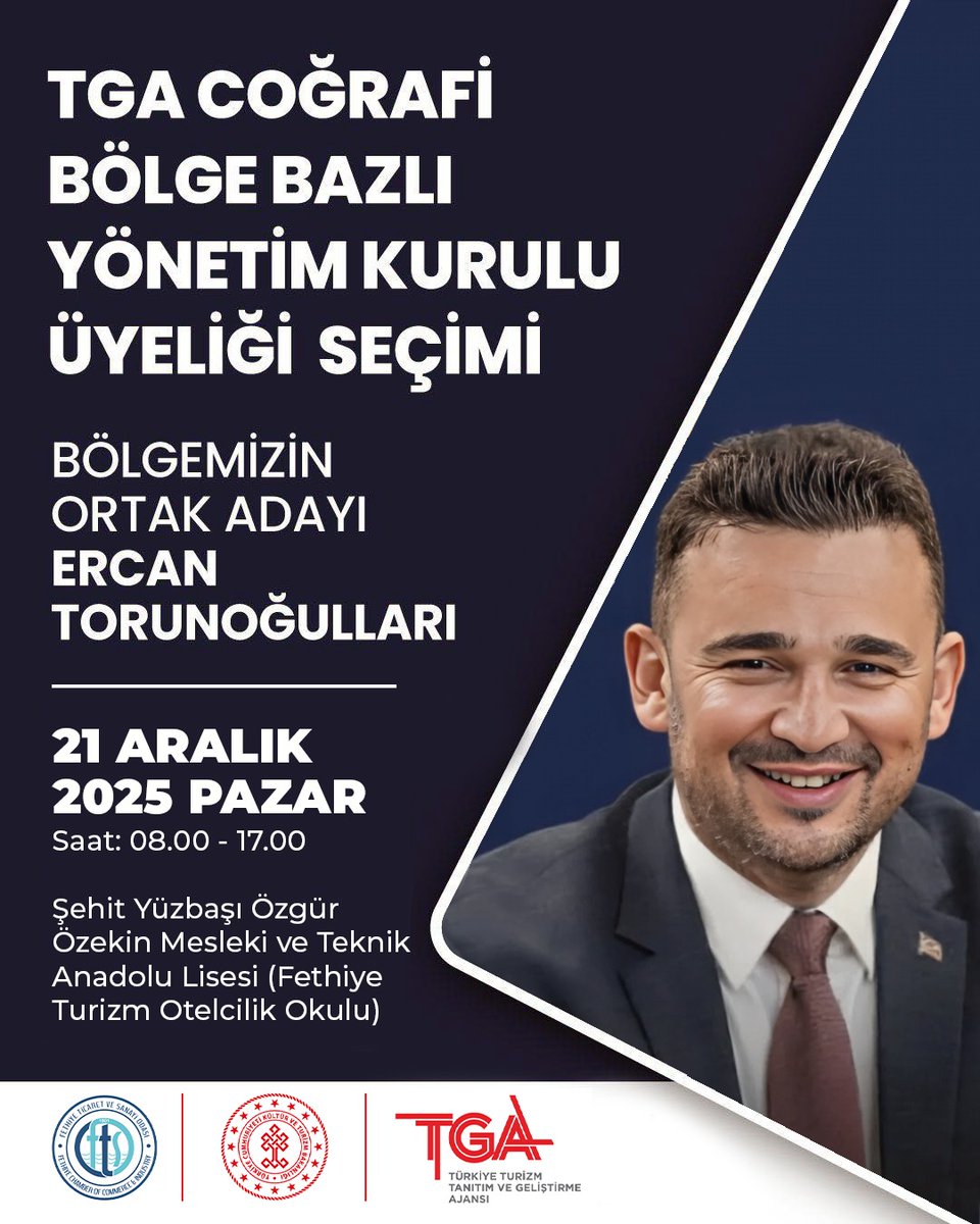 Ercan Torunoğulları, TGA Yönetim Kurulu'nda Muğla'yı Temsil Edecek