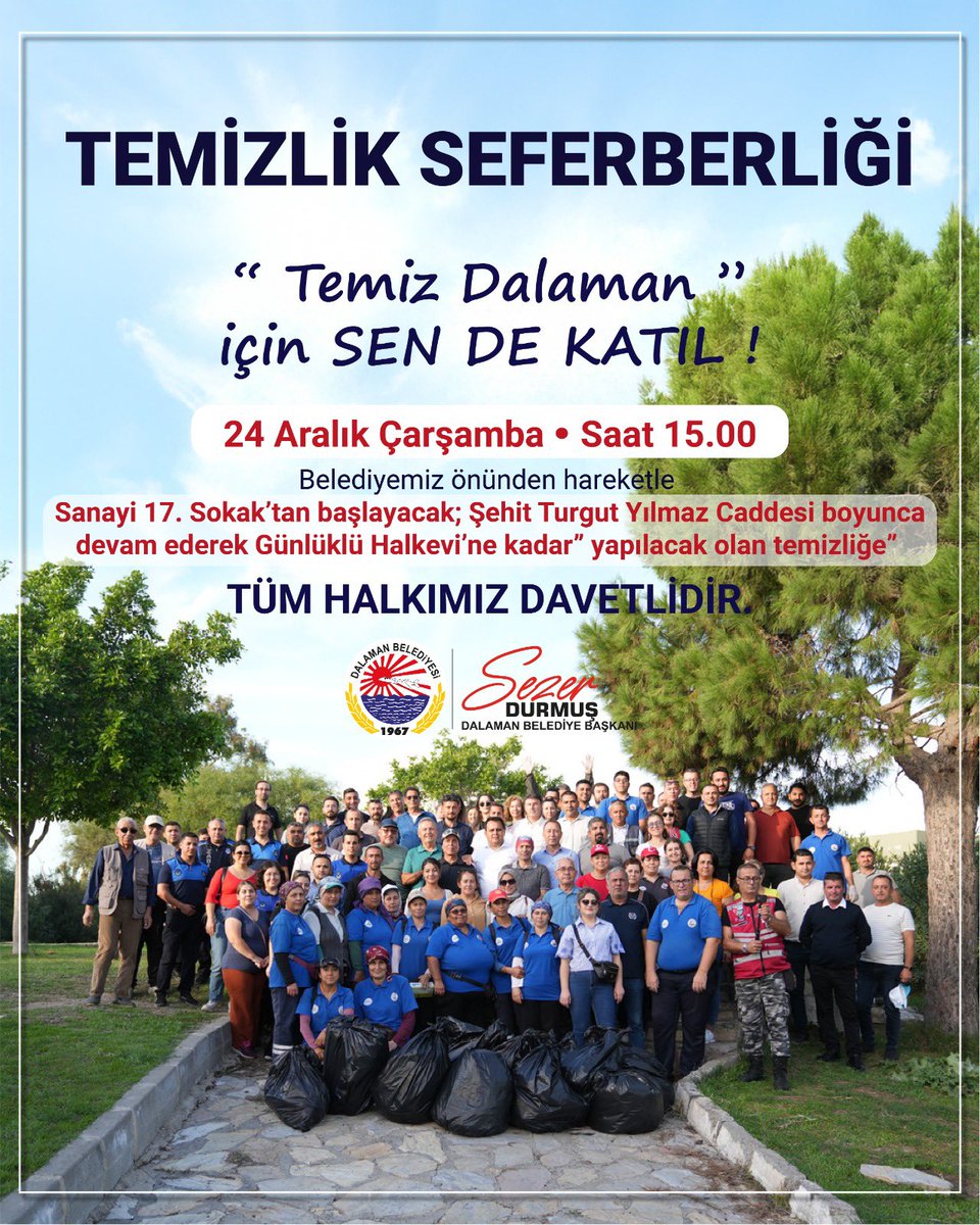 Dalaman Belediyesi'nden Kent Genelinde Temizlik Seferberliği