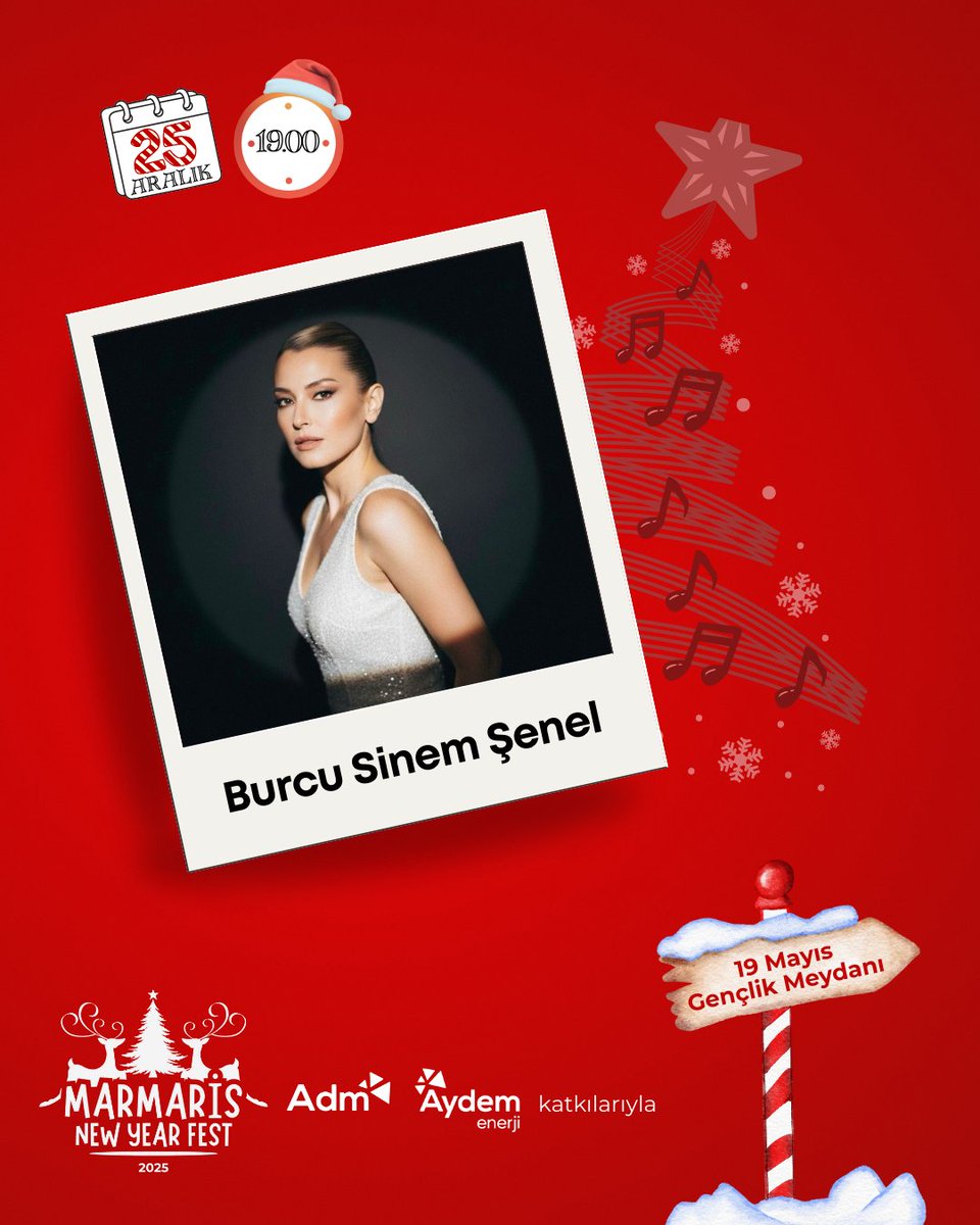 Marmaris'te Yılbaşı Coşkusu Burcu Sinem Şenel Konseri ile Sürüyor