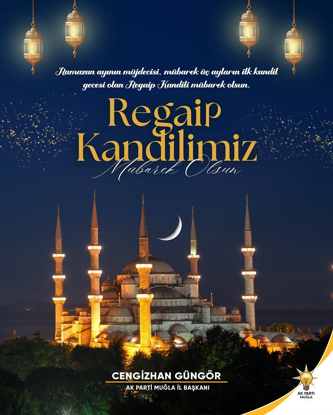 Muğla'da Regaip Kandili Mesajı: Birlik ve Beraberlik Vurgusu