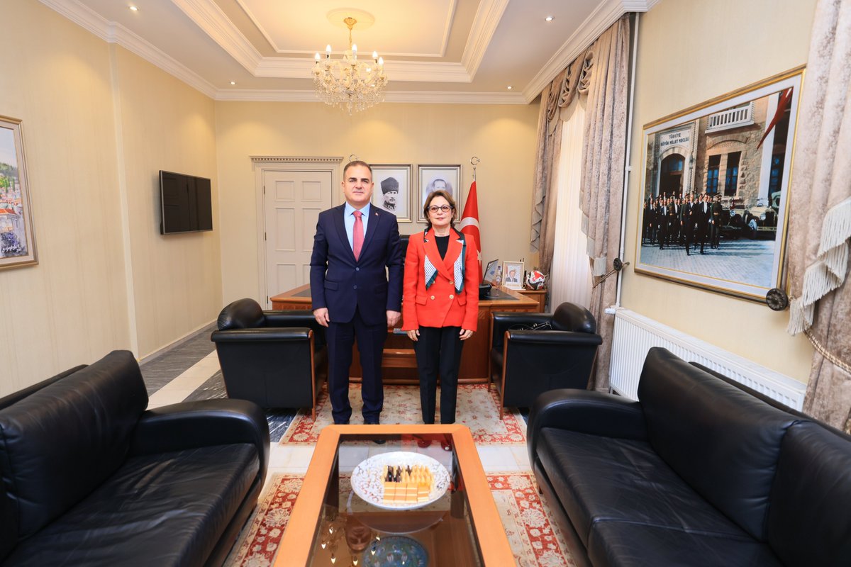 Halkbank Muğla Şube Müdürü Vali Akbıyık'ı Ziyaret Etti