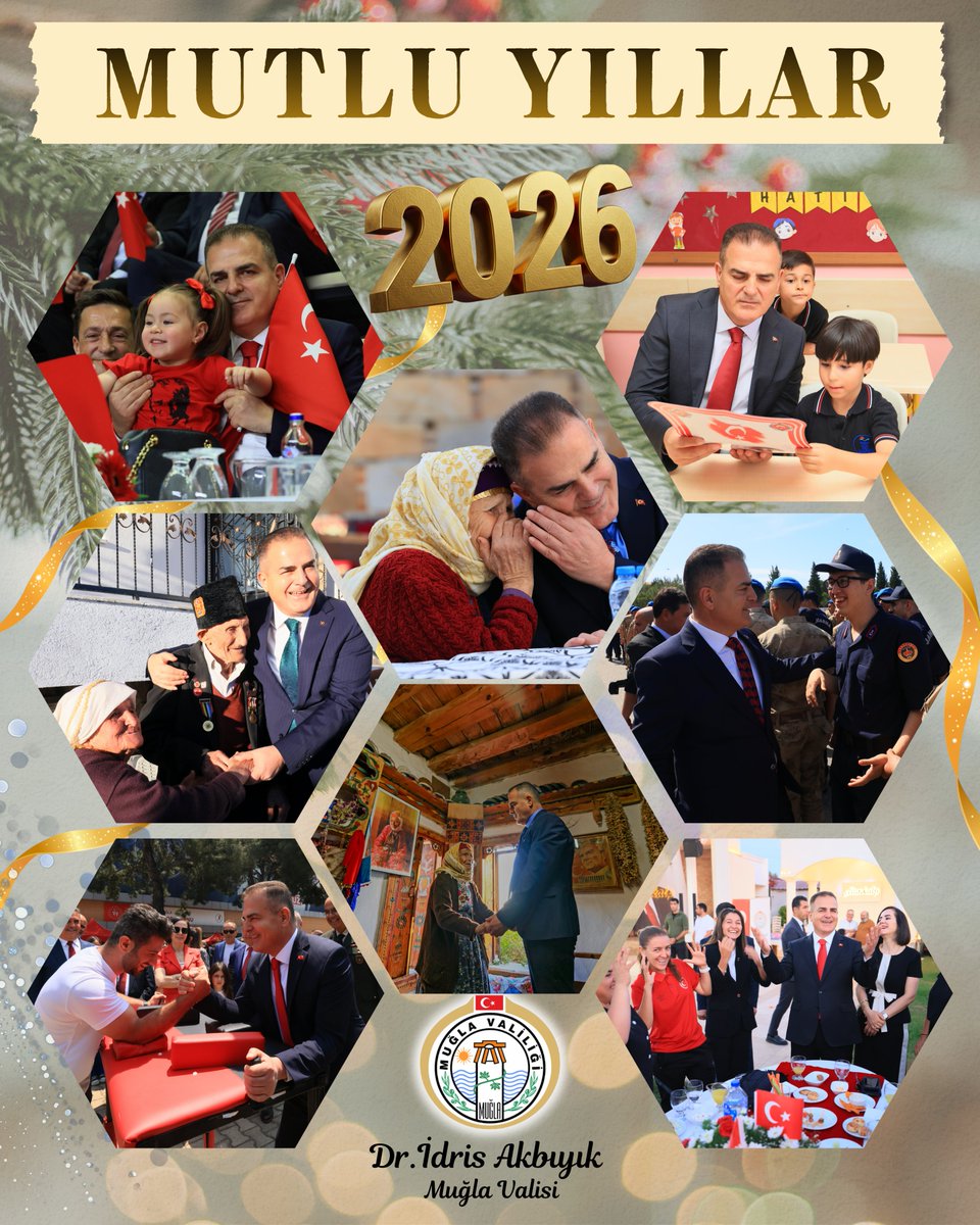 Muğla Valisi İdris Akbıyık'tan 2026 Yeni Yıl Mesajı: Türkiye Yüzyılı Hedefleriyle İleriye