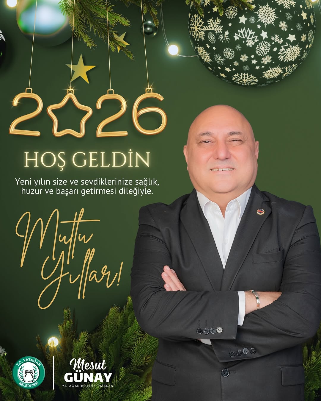 Yatağan Belediyesi'nden 2026 Yılı İçin Umut ve Huzur Mesajı