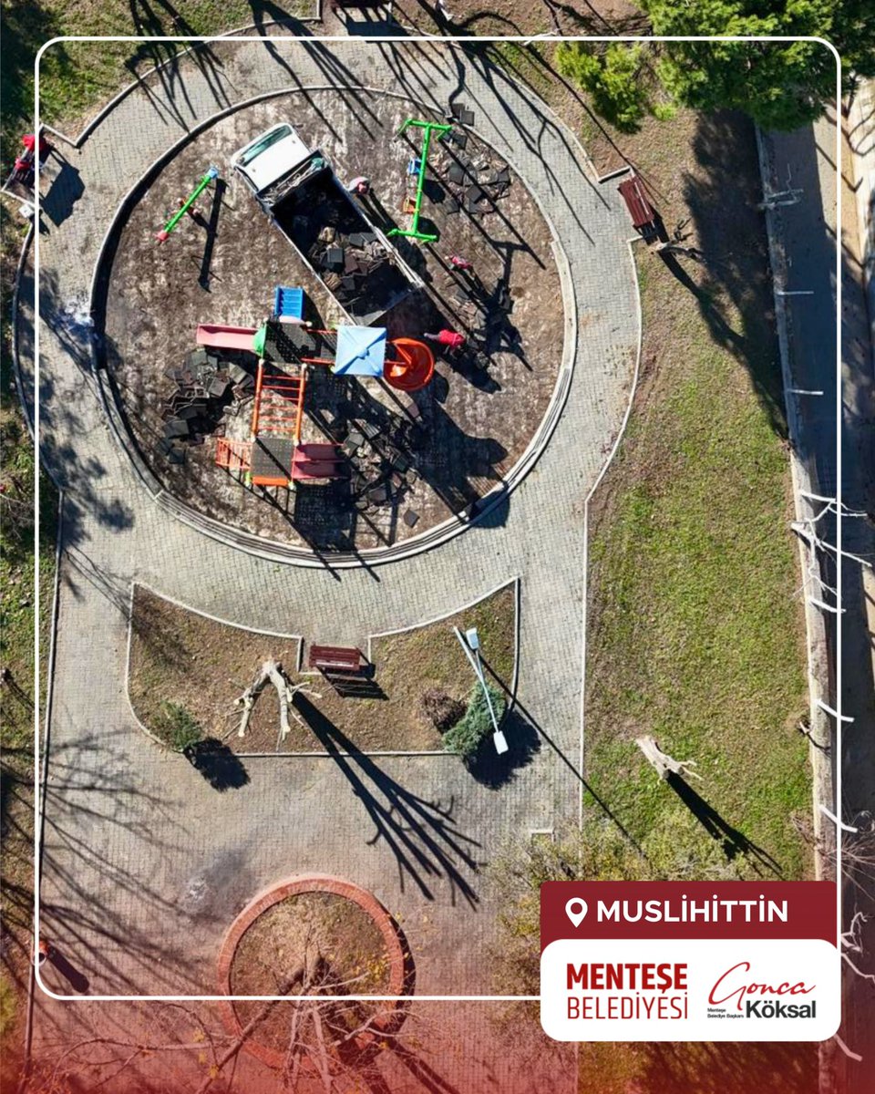 Menteşe'de İzciler Parkı ve Menteşe Evleri'nde Yenileme Çalışmaları Hız Kesmiyor