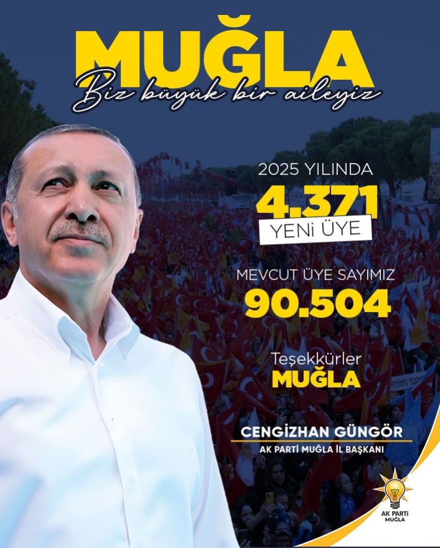 AK Parti Muğla'da Üye Sayısı 90 Bini Aştı