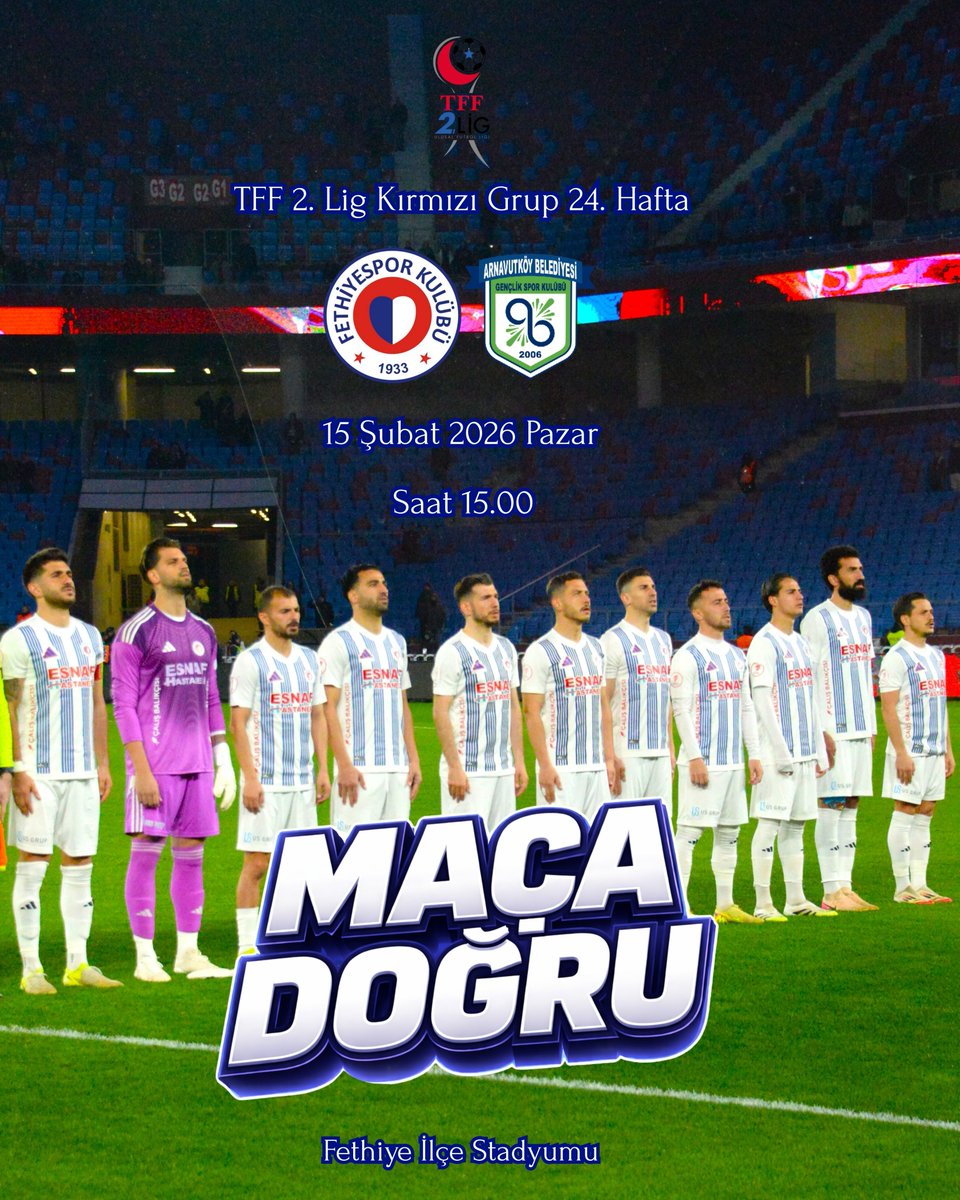 Fethiyespor, Saha Futbol Sahasında Arnavutköy Belediyespor'u Ağırlıyor