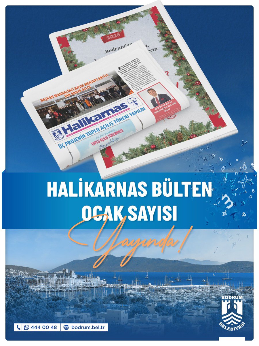 Bodrum Belediyesi'nin Ocak Ayı Faaliyet Raporu Yayımlandı