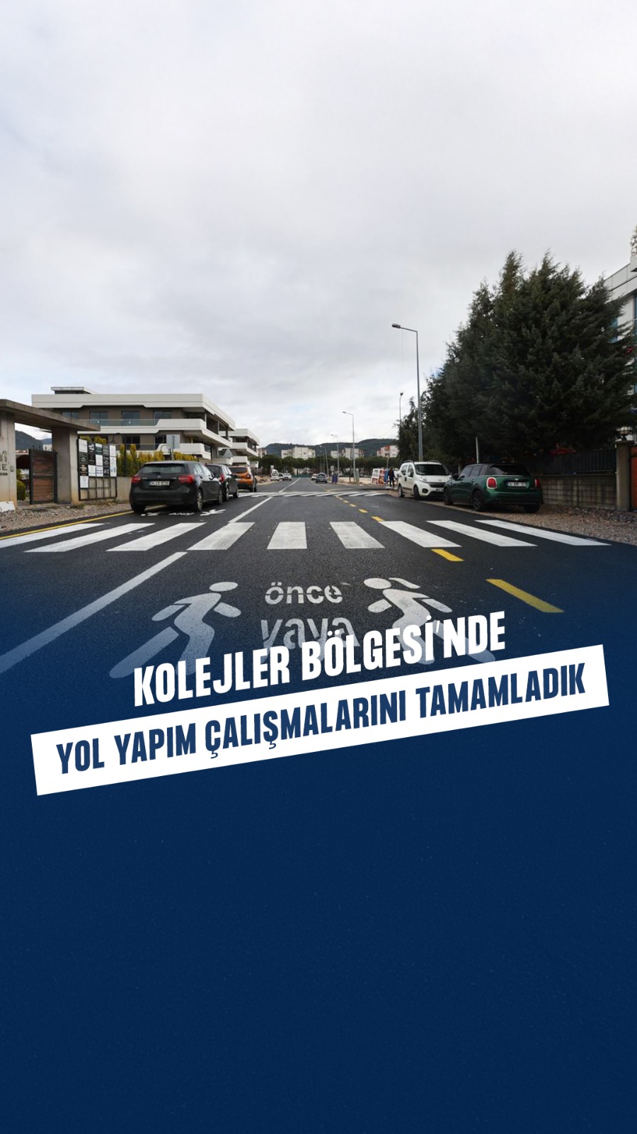 Muğla'da Kolejler Bölgesi'nde Ulaşım Altyapısı Modernize Edildi