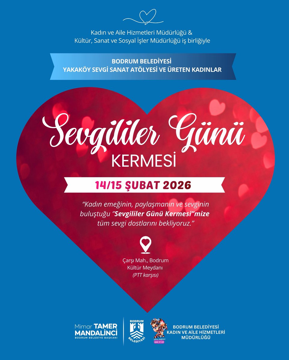 Bodrum'da Sevgililer Günü Kermesi Hava Koşulları Nedeniyle Ertelendi