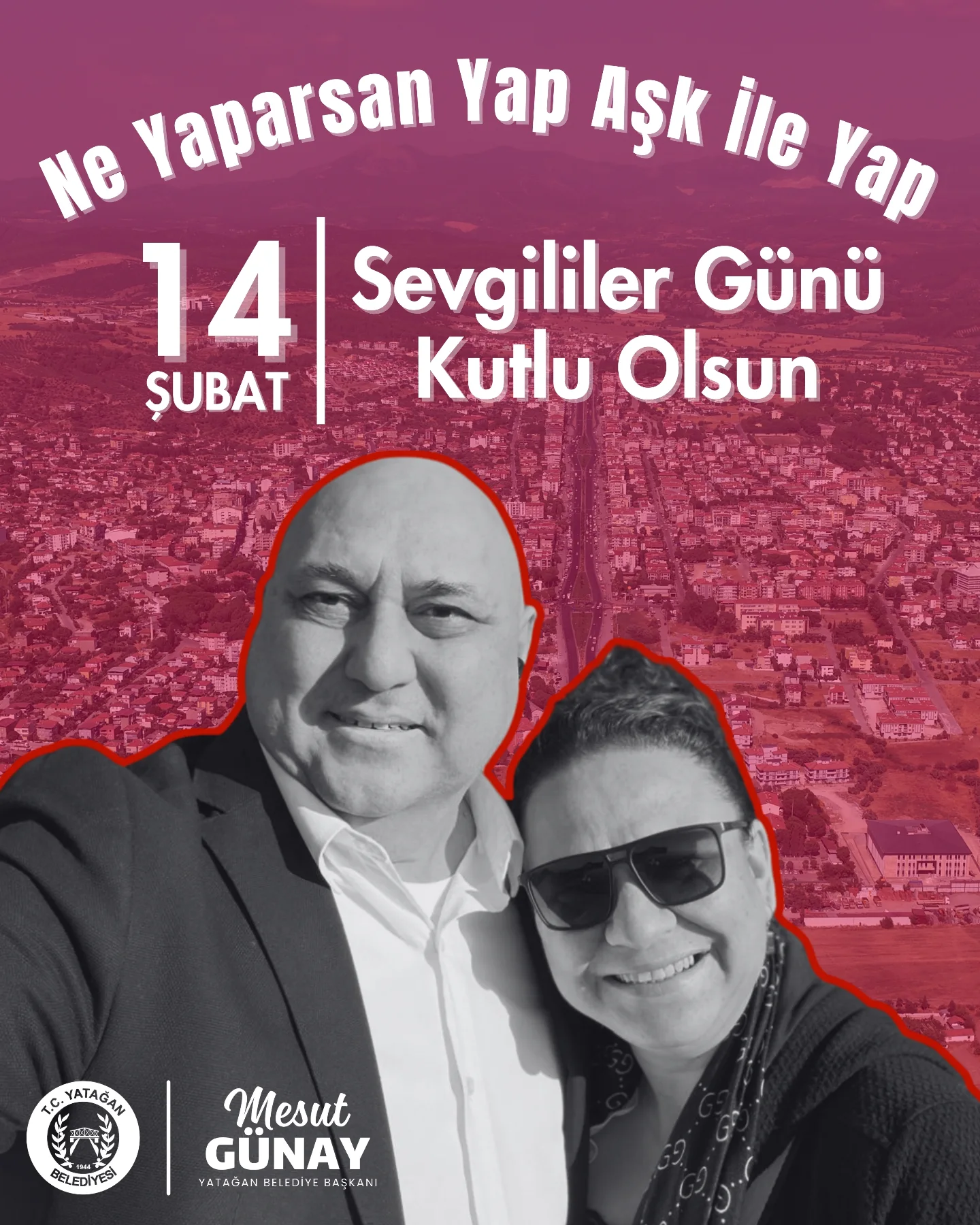 Yatağan Belediyesi'nden 14 Şubat'ta Anlamlı Paylaşım