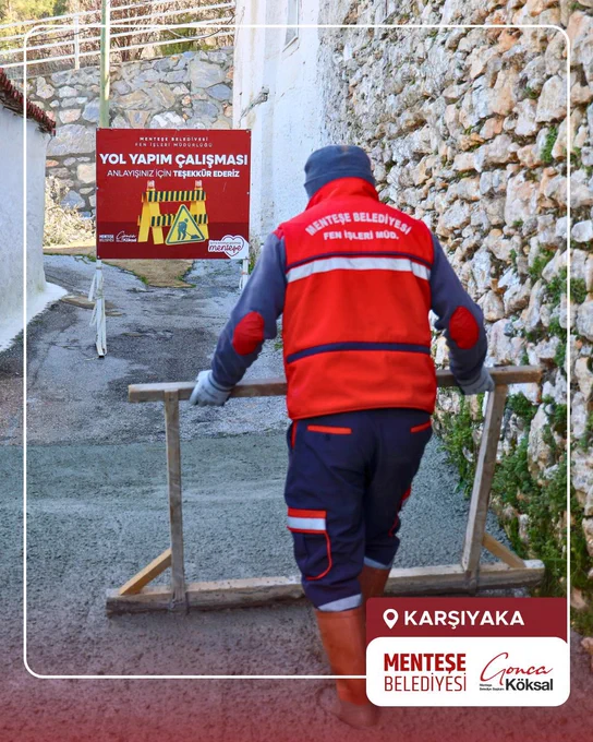 Menteşe Belediyesi Mahalle Mahalle Altyapı ve Yol Çalışmalarını Sürdürüyor