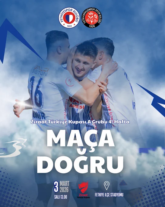 Fethiye Spor ile Fatih Karagümrük Kupa Mücadelesinde Karşı Karşıya