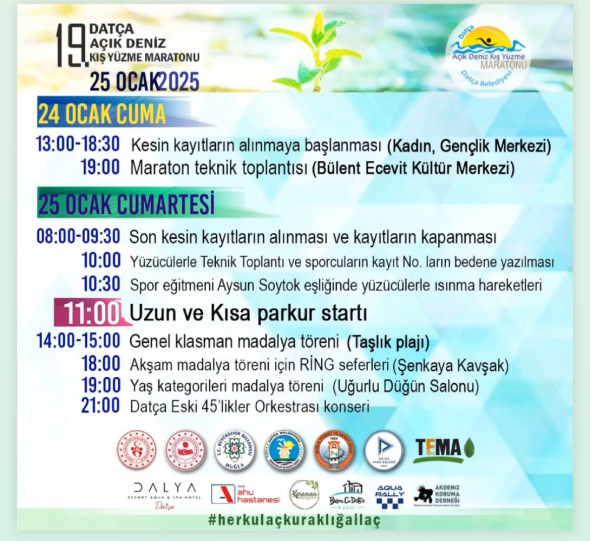 Datça'da 19. Açık Deniz Kış Yüzüşü Gerçekleşiyor