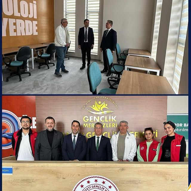 AK Parti Heyeti Dalaman Gençlik Merkezi'ni Ziyaret Etti
