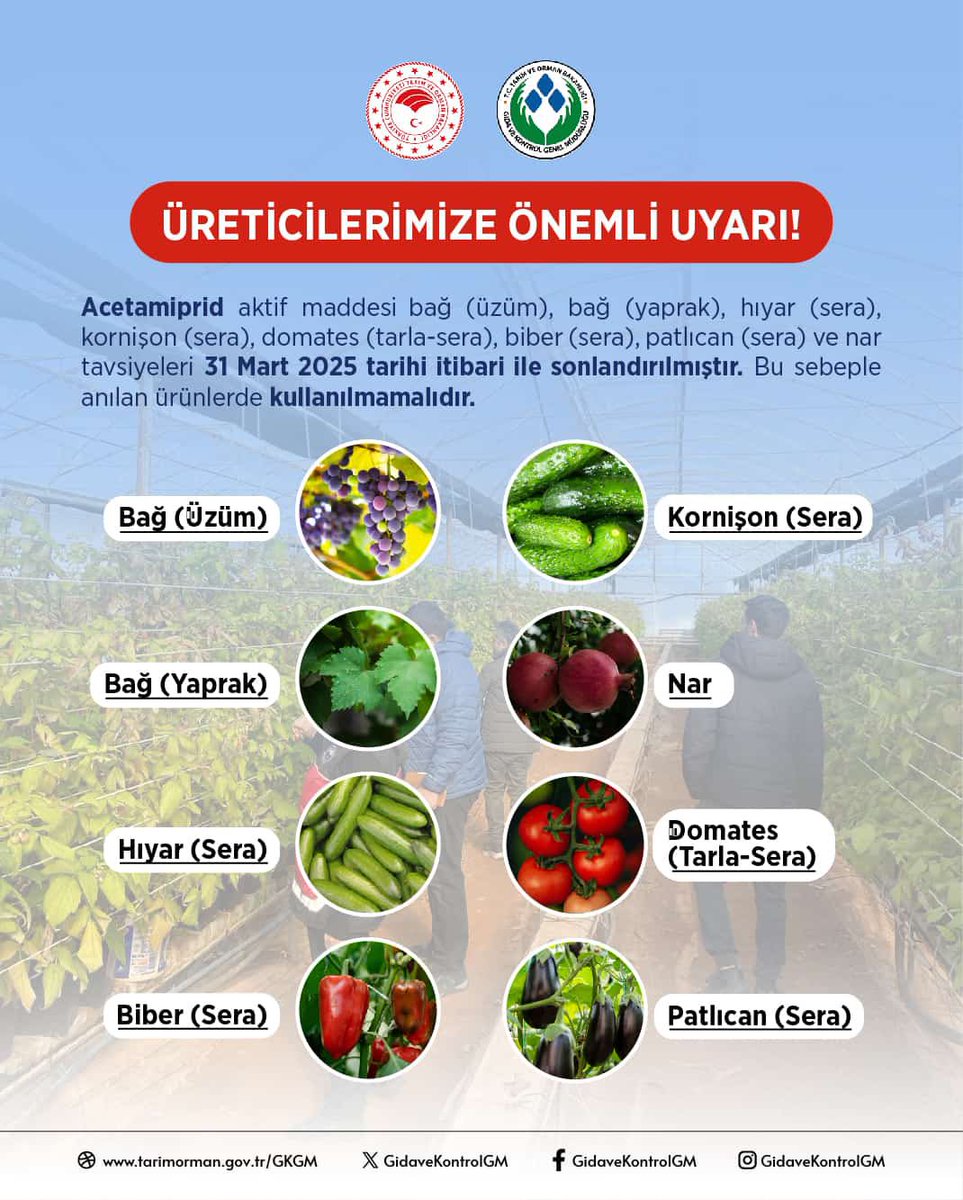 Muğla'da Acetamiprit Kullanımı Durduruldu