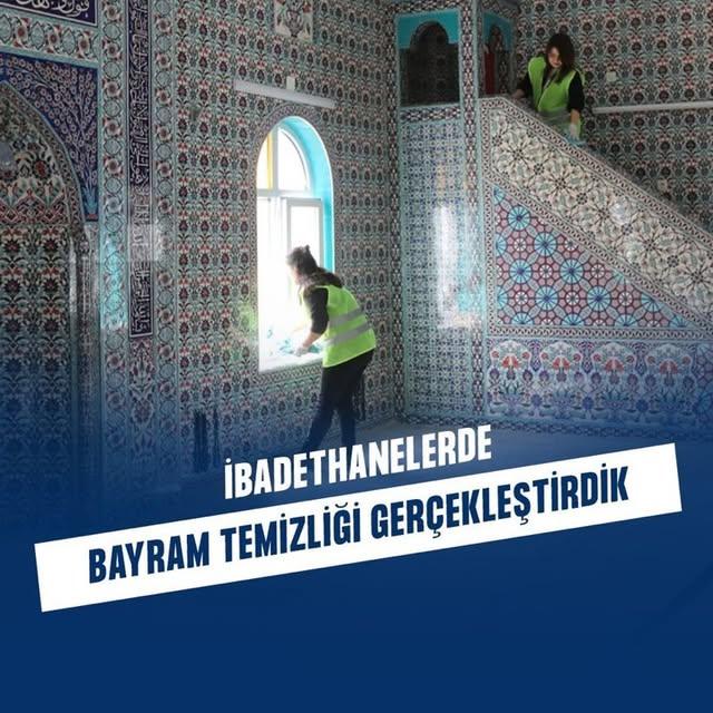 Muğla'da Ramazan Bayramı Öncesi Camilere Bakım Çalışması