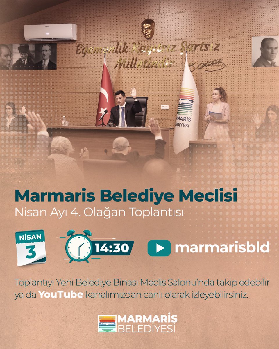 Marmaris Belediye Meclisi Nisan Ayı Toplantısı Yapılıyor