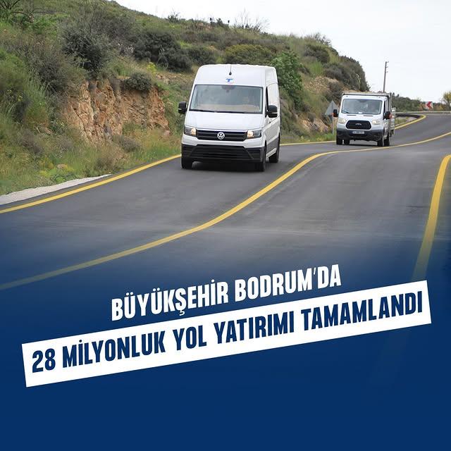 Bodrum'da Dereköy-Peksimet Arası Yol Çalışması Tamamlandı