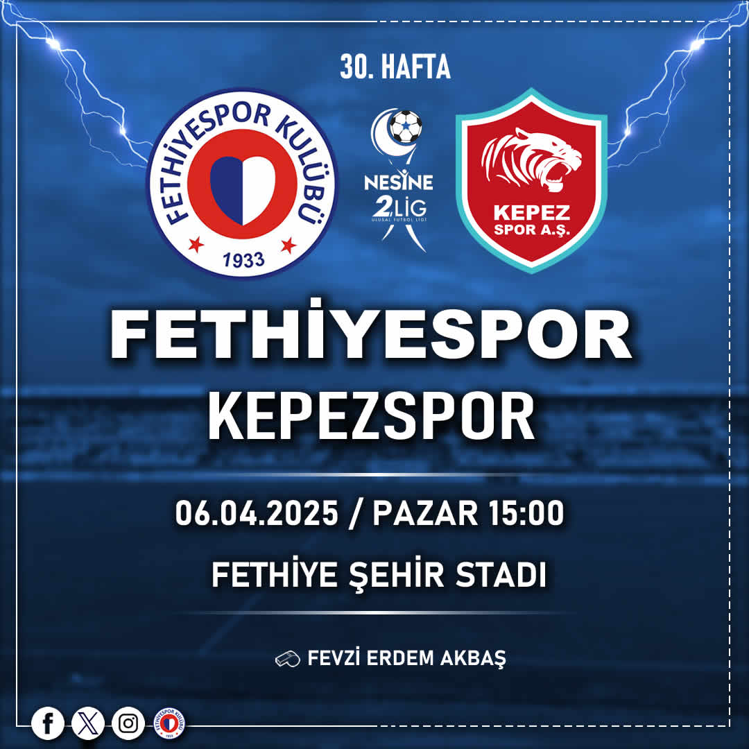 Fethiye Spor, Ligde Kepezspor ile Karşılaşacak