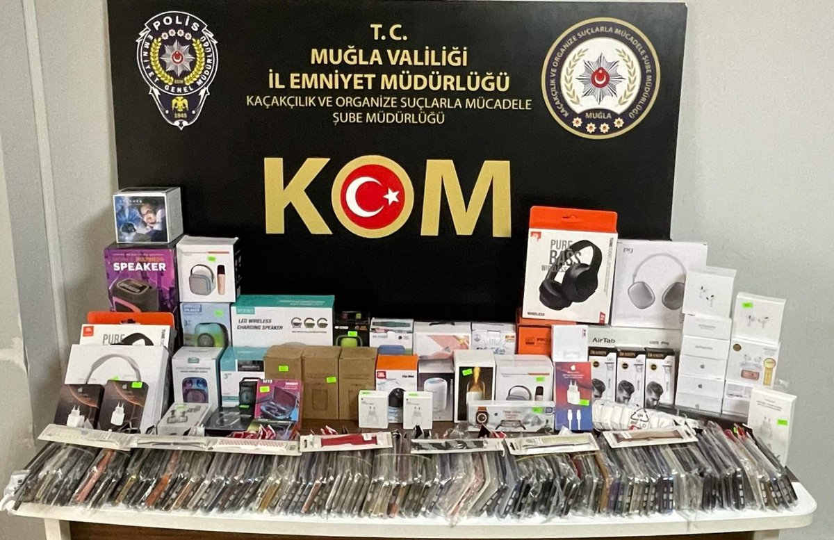 Muğla'da Gümrük Kaçağı Elektronik Ürünlere Operasyon
