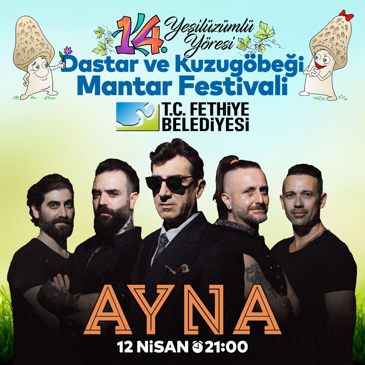 Fethiye'de Yeşilüzümlü Yöresi Dastar ve Kuzugöbeği Mantar Festivali Coşkusu