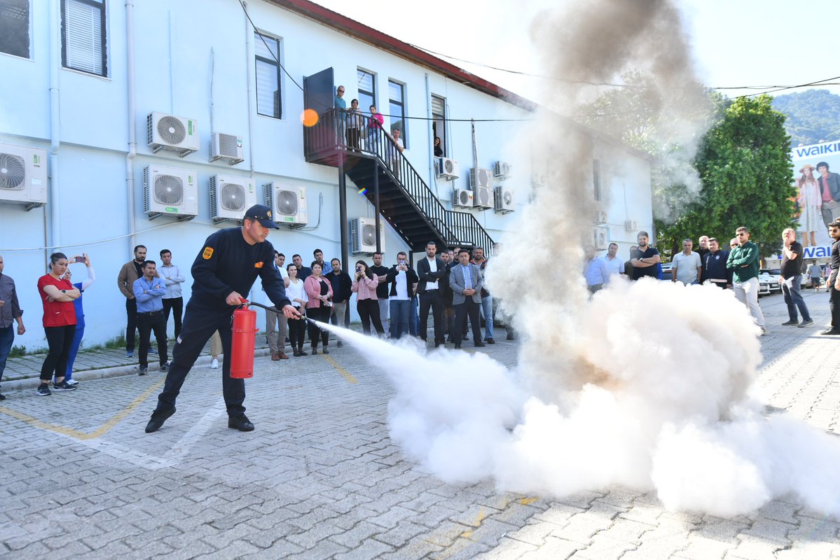 Fethiye Belediyesi Personeli Yangın Güvenliği Eğitimi Aldı