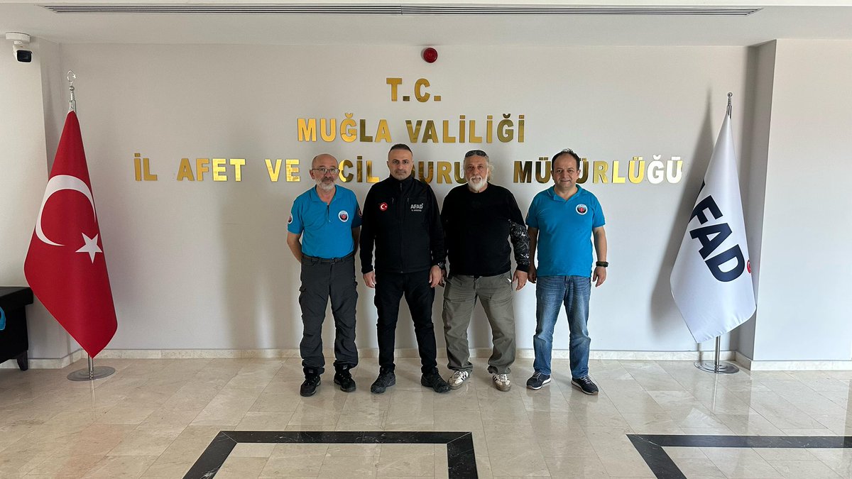 Bodrum AYSAK Arama Kurtarma Derneği Muğla İl Afet ve Acil Durum Müdürlüğünü Ziyaret Etti
