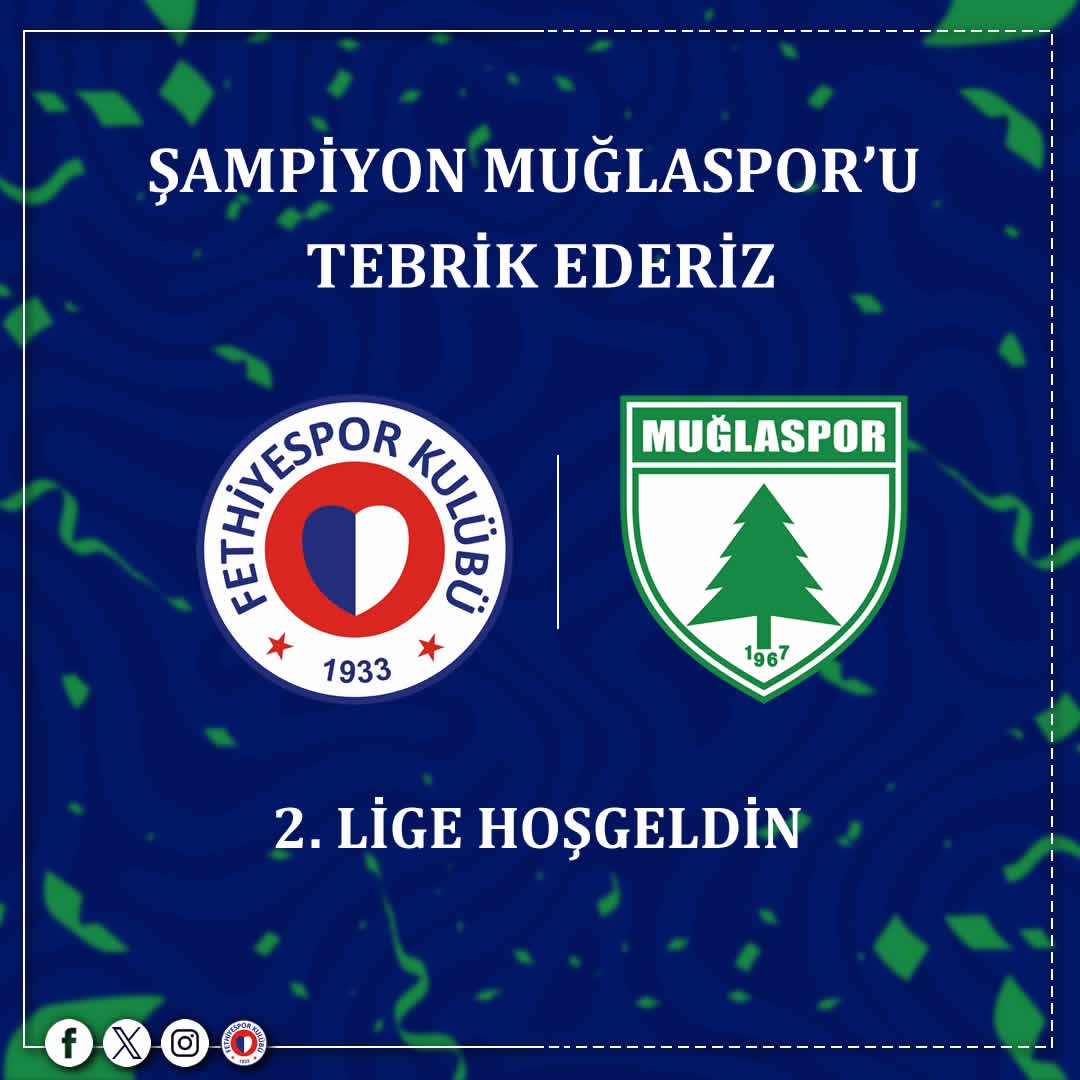 Muğlaspor, 3. Lig'de Şampiyon Oldu