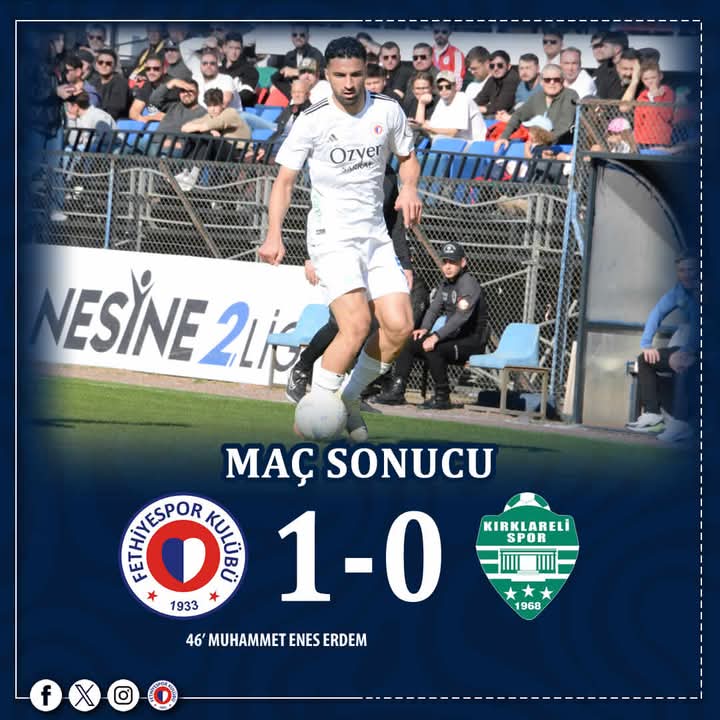 Fethiye Spor, Evinde Kırklarelispor'u Mağlup Etti