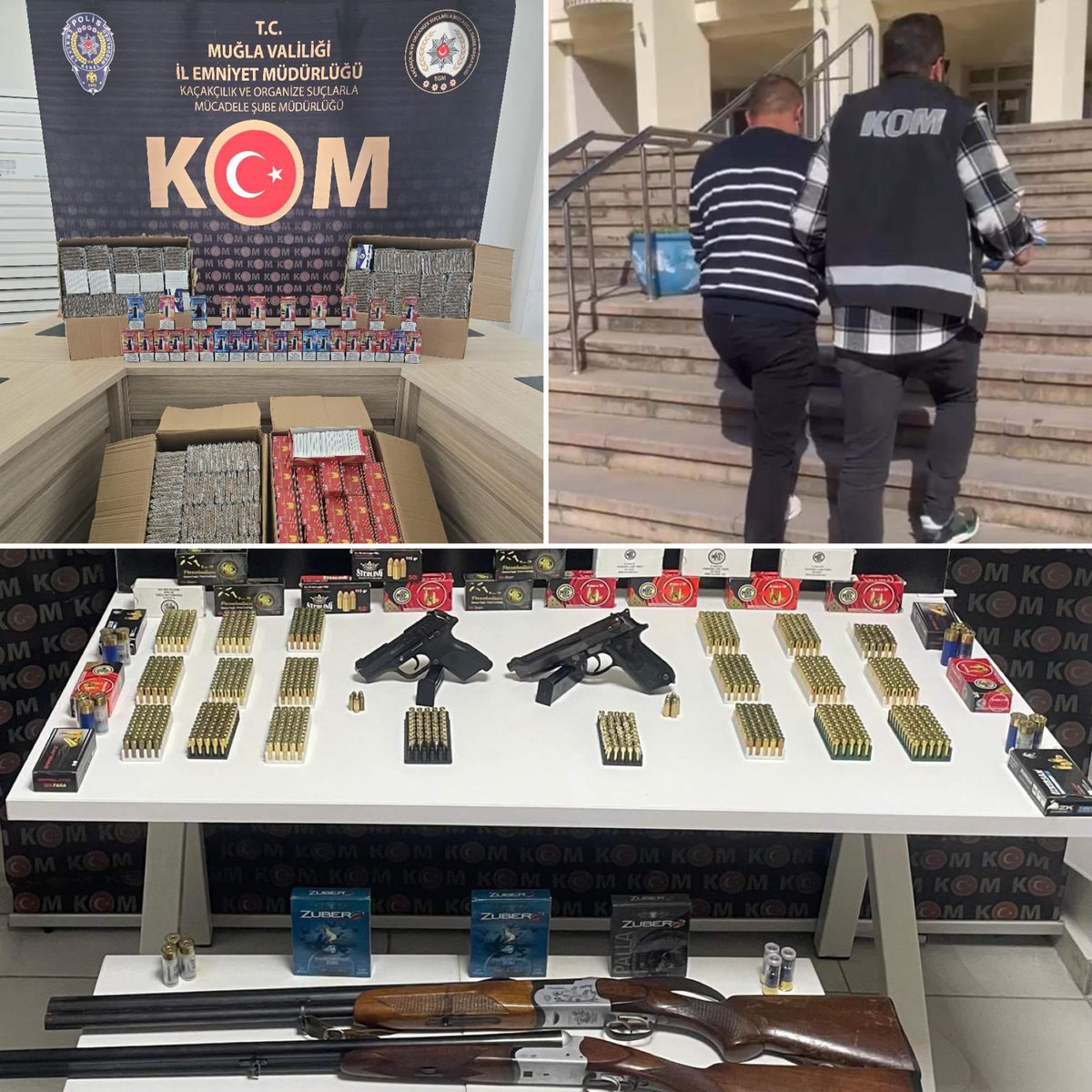 Muğla'da Ruhsatsız Silah ve Kaçak Ürün Operasyonu