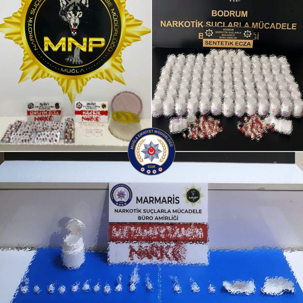 Muğla'da Uyuşturucu Operasyonlarında Büyük Miktar Ele Geçirildi