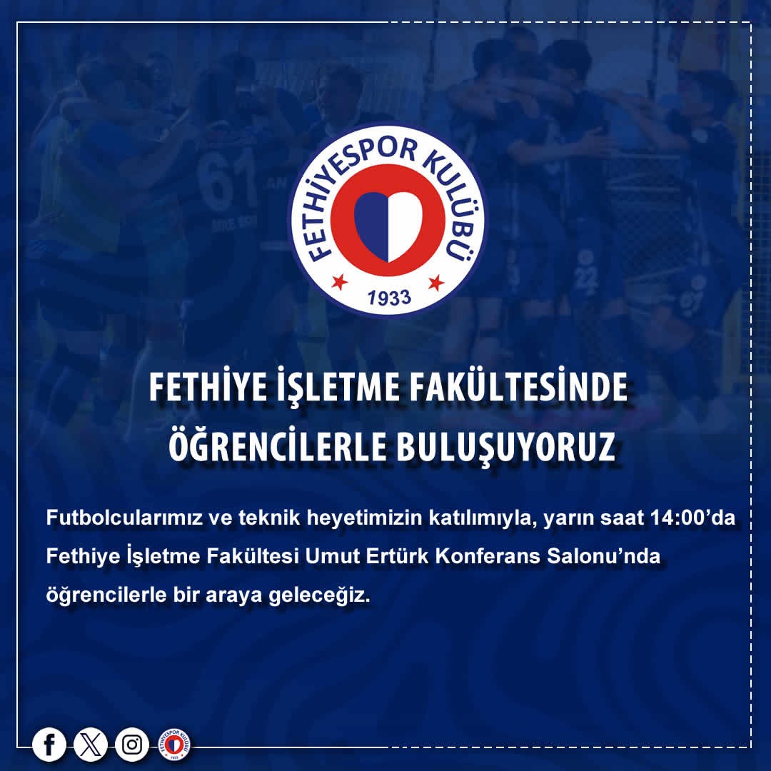 Fethiye Spor Futbolcuları Öğrencilerle Buluşacak