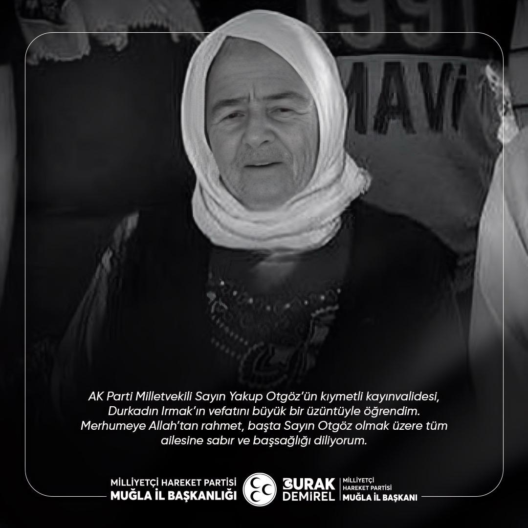 AK Parti Muğla Milletvekili Otgöz'ün Kayınvalidesi Vefat Etti
