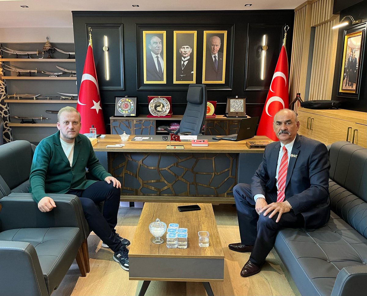 Muğla Şehit Aileleri Yardımlaşma ve Dayanışma Derneği Temsilcisi MHP İl Başkanlığını Ziyaret Etti