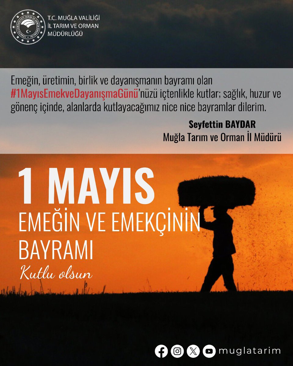 1 Mayıs Emek ve Dayanışma Günü Muğla'da Kutlandı