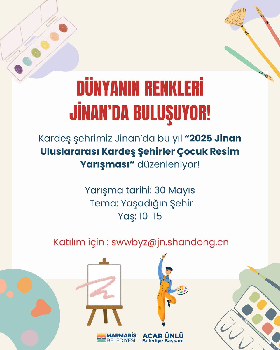 Marmarisli Çocuklardan Jinan'a Sanat Gönderisi: Uluslararası Resim Yarışması