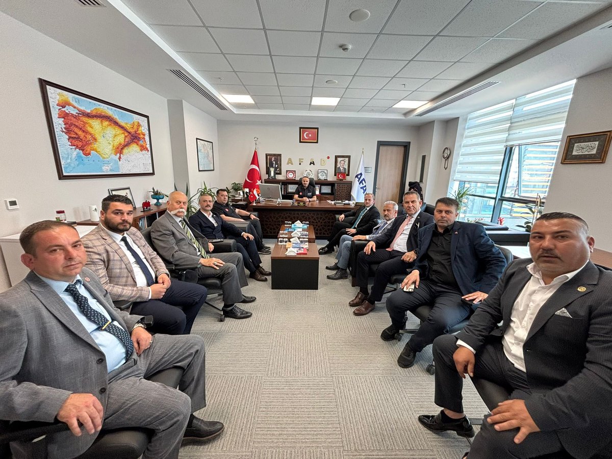 MHP İl Heyeti, Muğla İl Afet ve Acil Durum Müdürlüğünü Ziyaret Etti