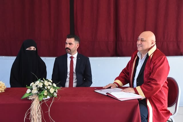 Yatağan Belediye Başkanı, Rümeysa-İsmail Çiftinin Nikahını Kıldı